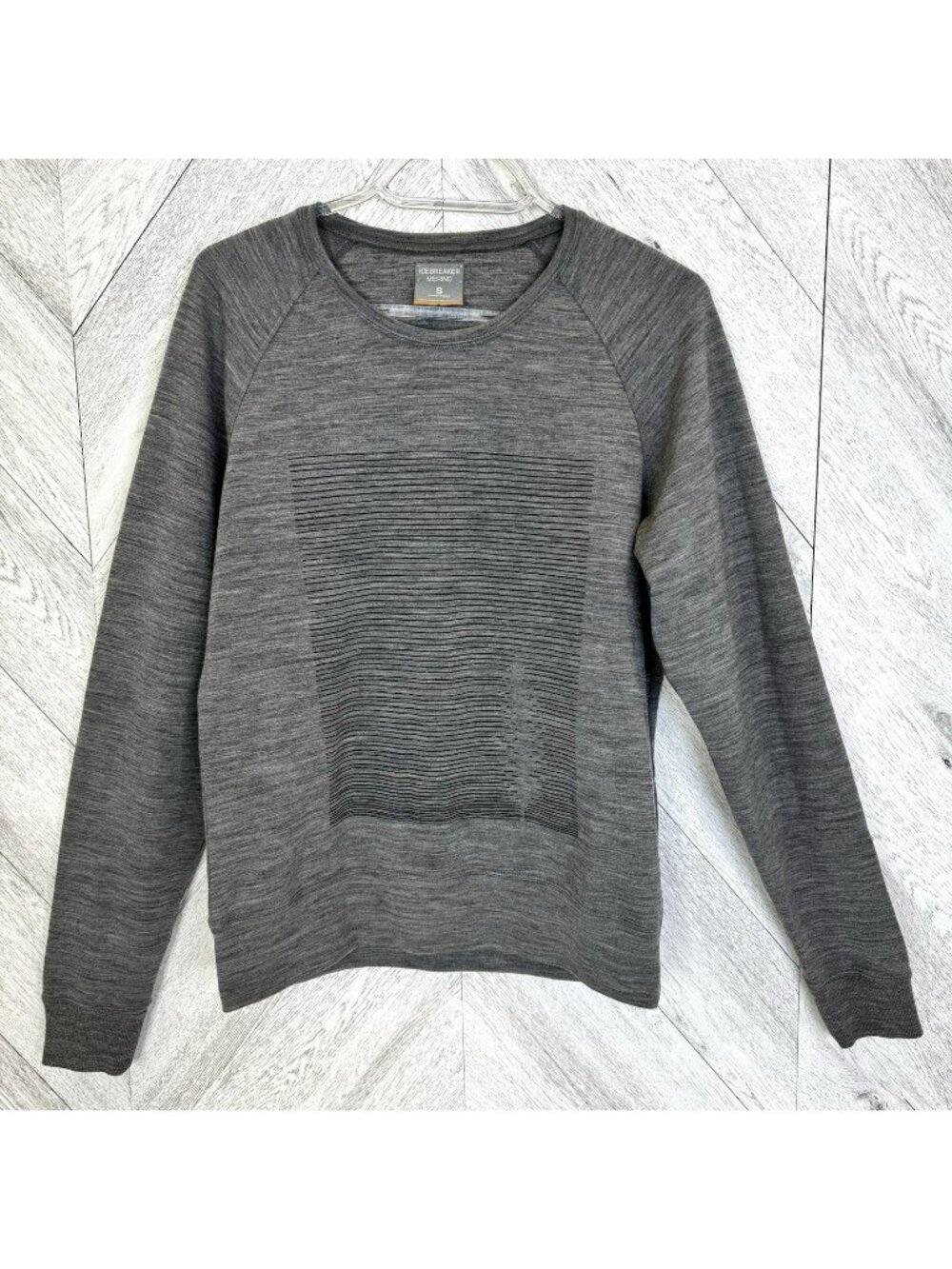 Icebreaker Zoya Long Sleeve Tree Pose Crew Sweatshirt Womens Small Merino Wool